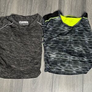 Lot of 2 Men’s Activewear/Athletic Shirts, 1 Long Sleeve, one short sleeve